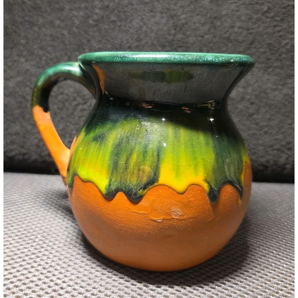 traditional handmade Mexican terracotta clay mug Jarroto